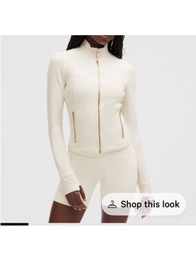 Define cropped jacket light Ivory